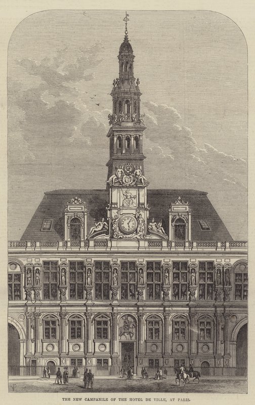 El nuevo campanario del Hotel de Ville, en París de Frank Watkins