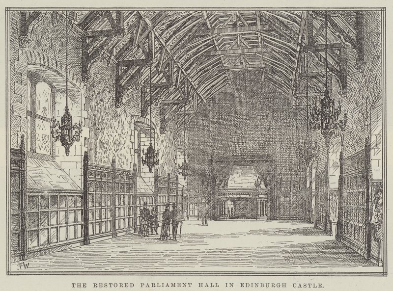 El restaurado Salón del Parlamento en el Castillo de Edimburgo de Frank Watkins