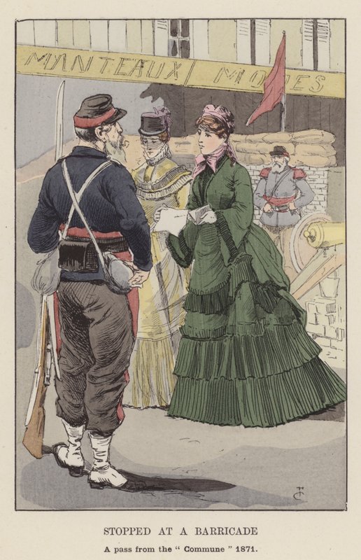 Detenidos en una Barricada, un pase de la Comuna 1871 de François Courboin