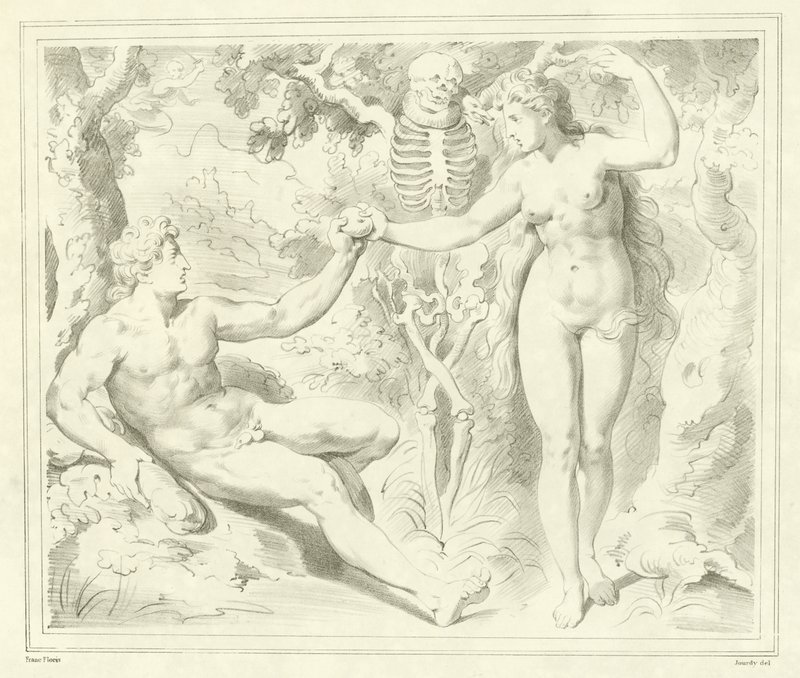 Adán y Eva de Frans Floris