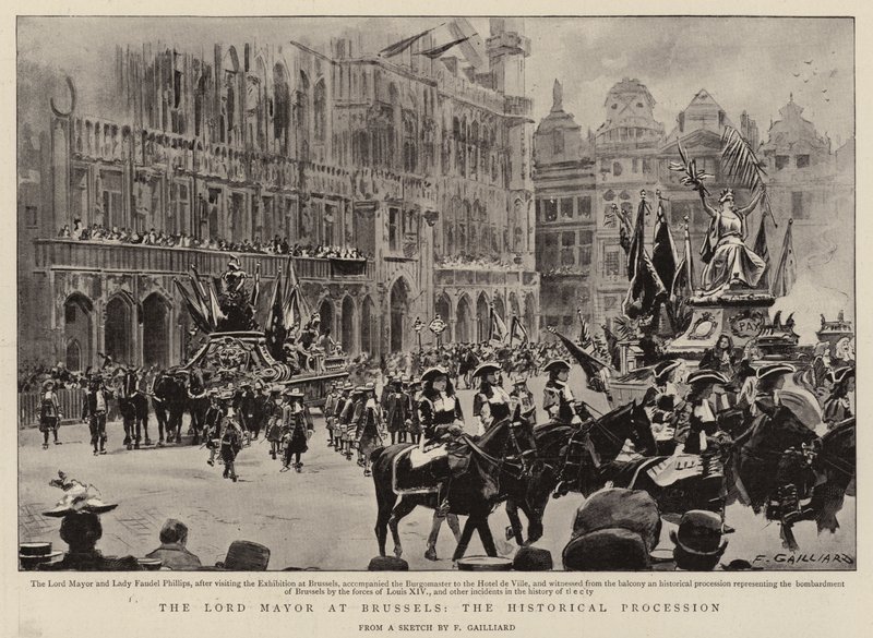 El Alcalde en Bruselas, la Procesión Histórica de Frans Gaillard