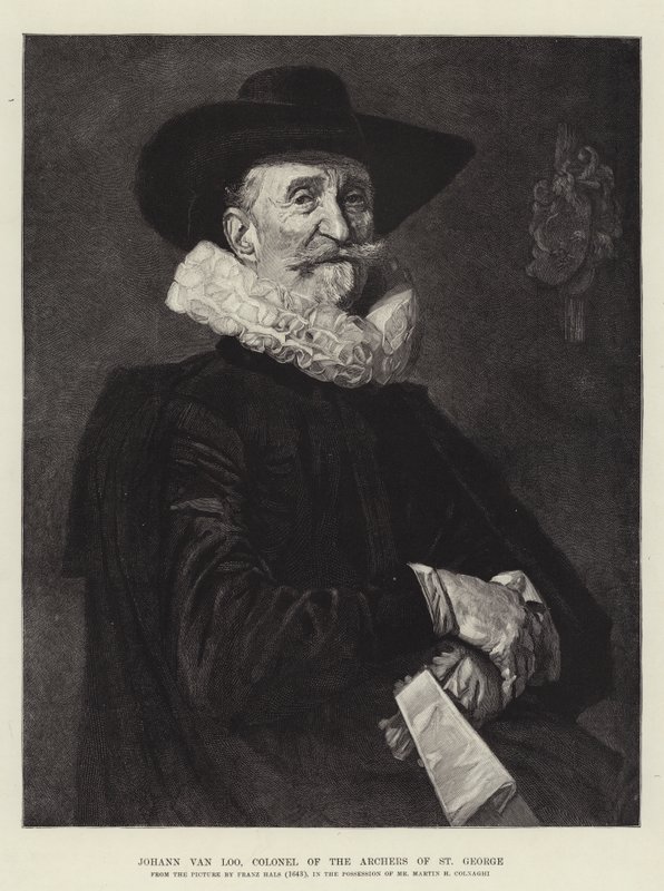 Johann van Loo, coronel de los arqueros de San Jorge de Frans Hals