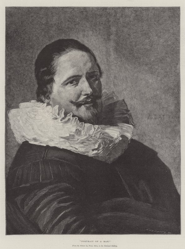 Retrato de un hombre de Frans Hals