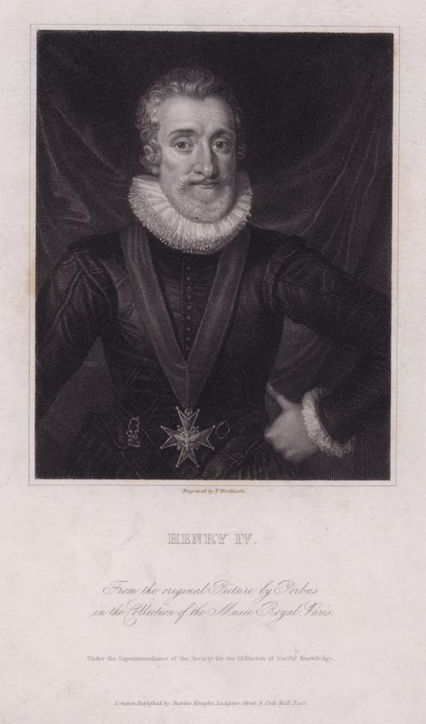 Enrique IV, Rey de Francia (grabado) de Frans II (after) Pourbus