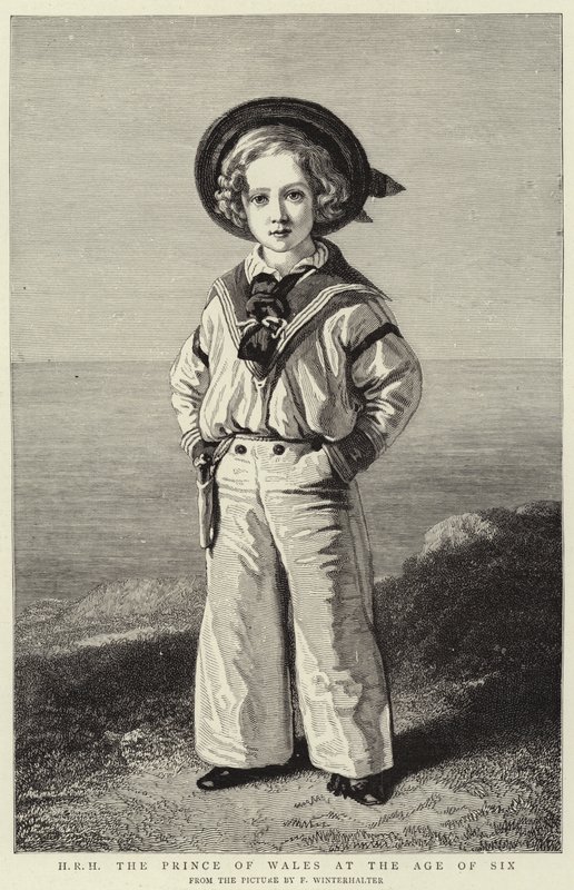 S.A.R. El Príncipe de Gales a la edad de seis años (grabado) de Franz Xaver  Winterhalter (after)