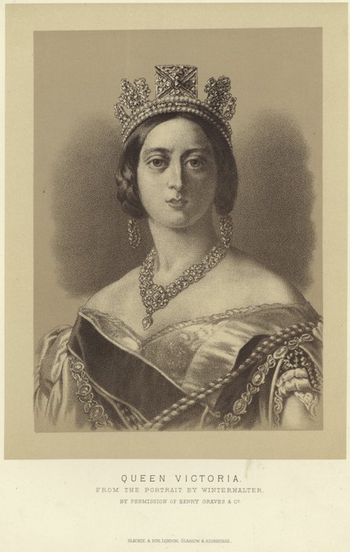 Retrato de la Reina Victoria de Franz Xaver Winterhalter