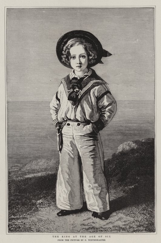El Rey a la edad de seis años de Franz Xaver Winterhalter