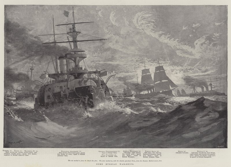 Algunos Barcos de Guerra Rusos de Fred T. Jane