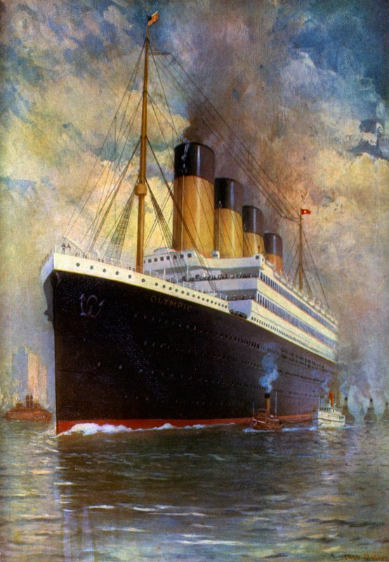 White Star Line, Triple Hélice, SS Olympic de Fred Pansing