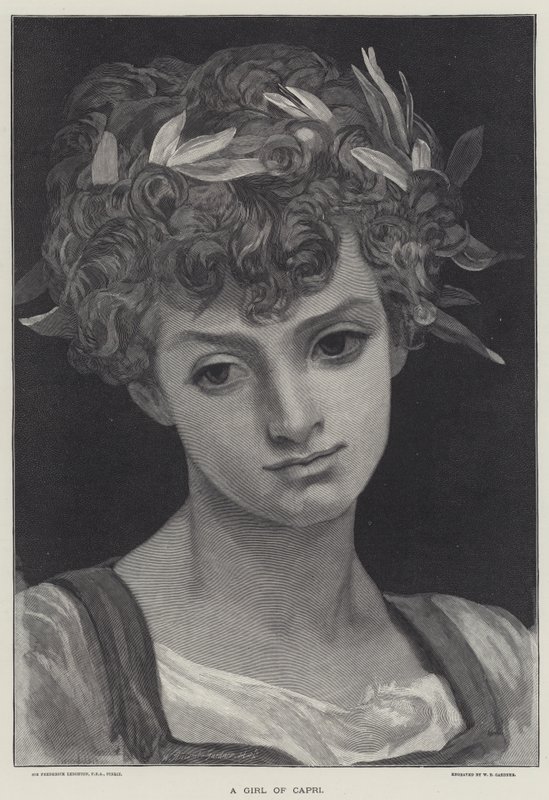 Una Chica de Capri de Frederic Leighton