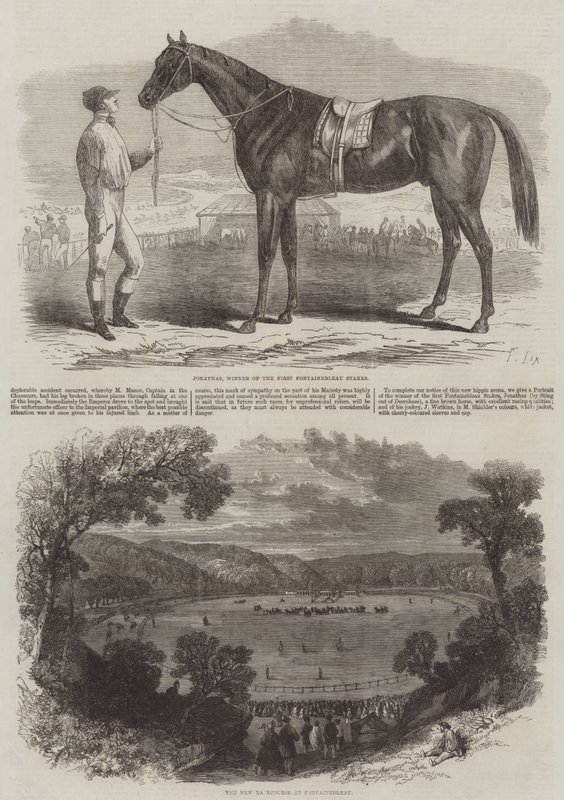 Nuevo hipódromo en Fontainebleau de Frederic Theodore Lix