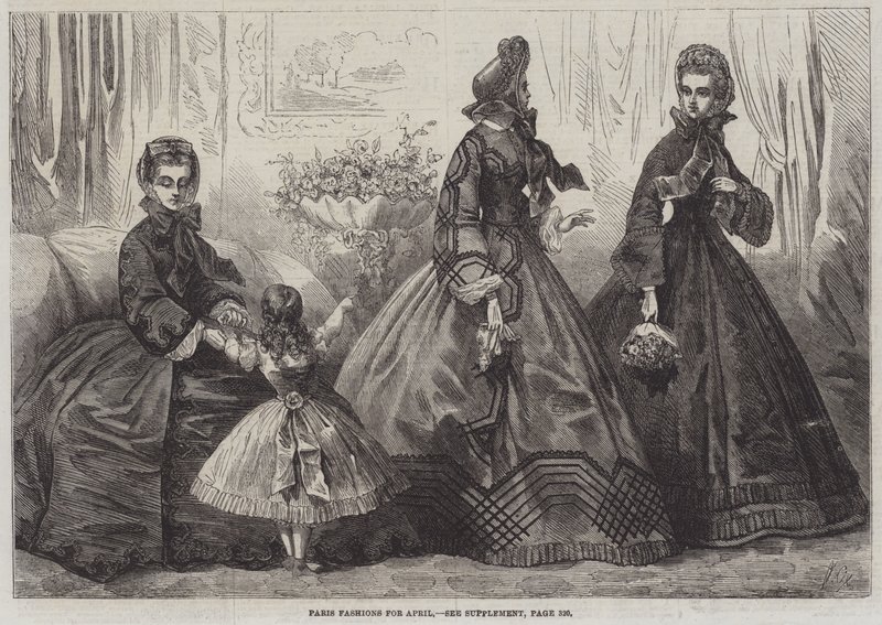 Moda de París para abril de Frederic Theodore Lix