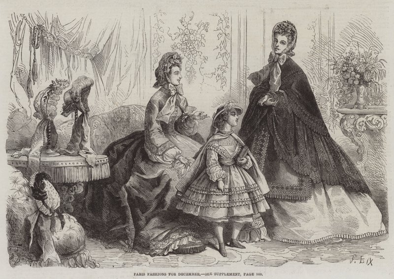 Moda de París para diciembre de Frederic Theodore Lix