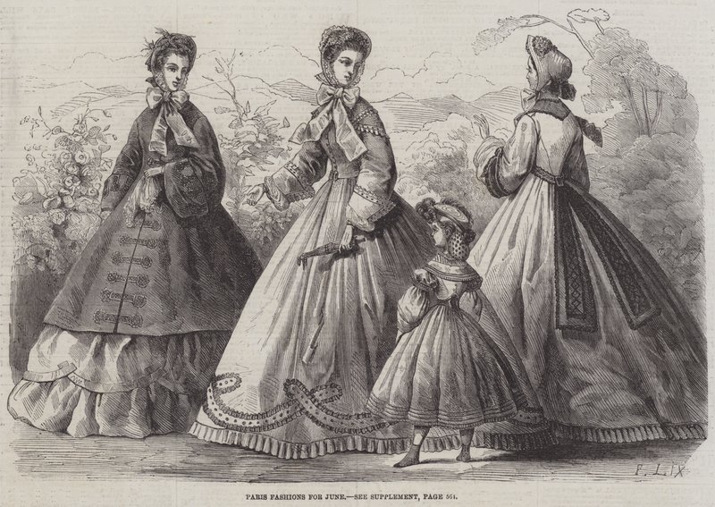 Moda de París para junio de Frederic Theodore Lix