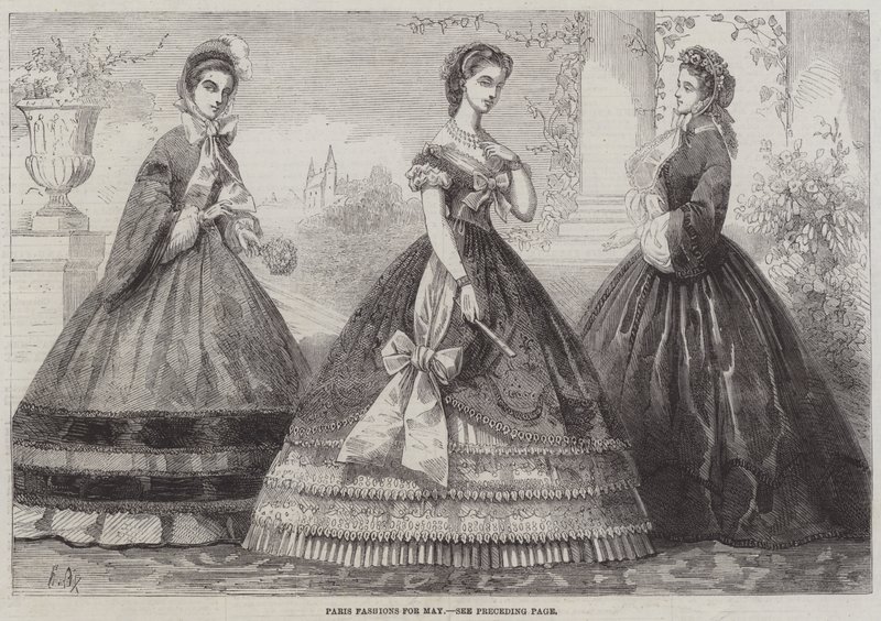 Modas de París para mayo de Frederic Theodore Lix