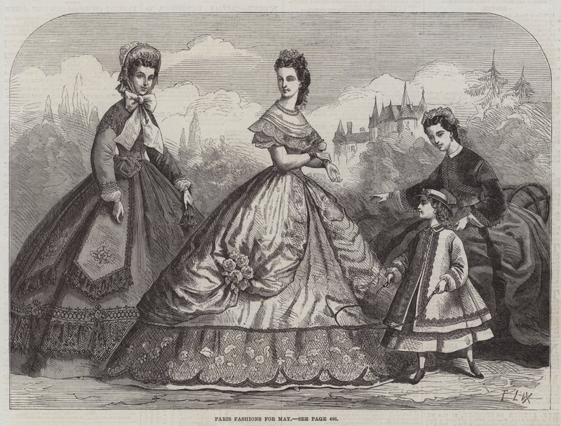 Moda de París para mayo de Frederic Theodore Lix