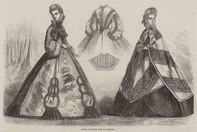 Moda parisina para noviembre de Frederic Theodore Lix
