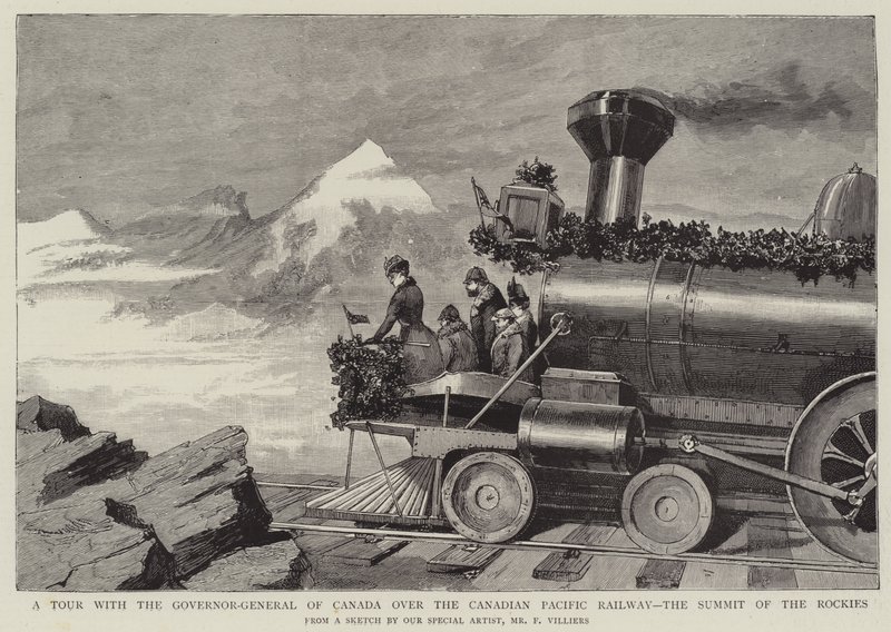 Un recorrido con el Gobernador General de Canadá por el Ferrocarril del Pacífico Canadiense, la Cumbre de las Rocosas de Frederic Villiers