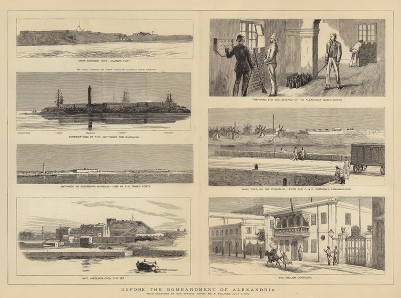 Antes del bombardeo de Alejandría de Frederic Villiers