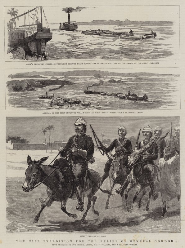La expedición del Nilo para el alivio del General Gordon de Frederic Villiers