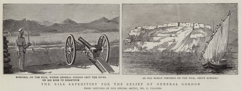 La expedición del Nilo para el alivio del General Gordon de Frederic Villiers