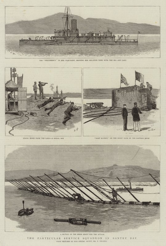 El Escuadrón de Servicio Particular en la bahía de Bantry de Frederic Villiers