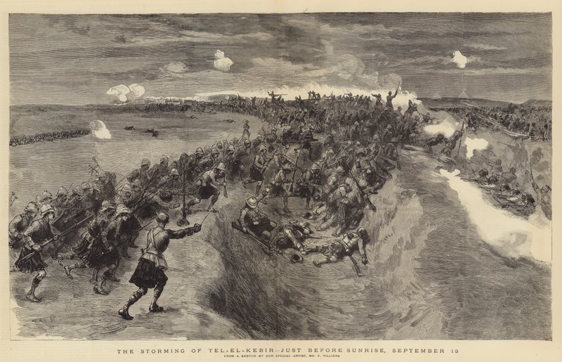 El asalto a Tel-el-Kebir, justo antes del amanecer, 13 de septiembre de Frederic Villiers