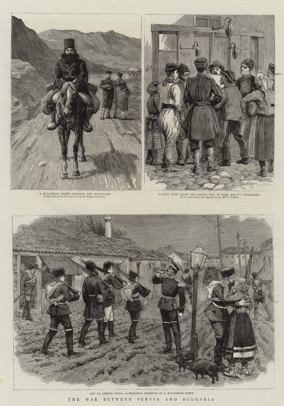 La guerra entre Serbia y Bulgaria de Frederic Villiers