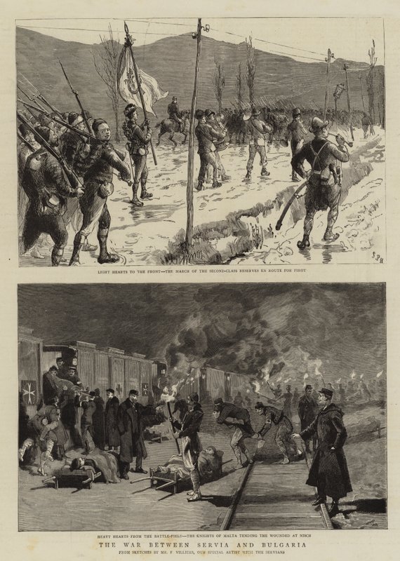 La guerra entre Serbia y Bulgaria de Frederic Villiers