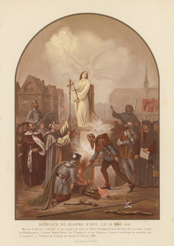 Martirio de Juana de Arco de Frederic Legrip