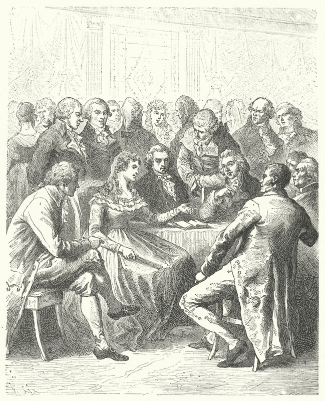 Madame Roland y los girondinos, Revolución Francesa de Frederic Theodore (after) Lix