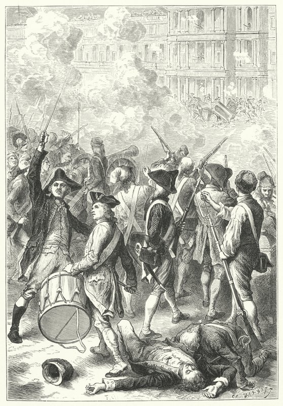 Asalto al Palacio de las Tullerías por los sans-culottes de Frederic Theodore (after) Lix
