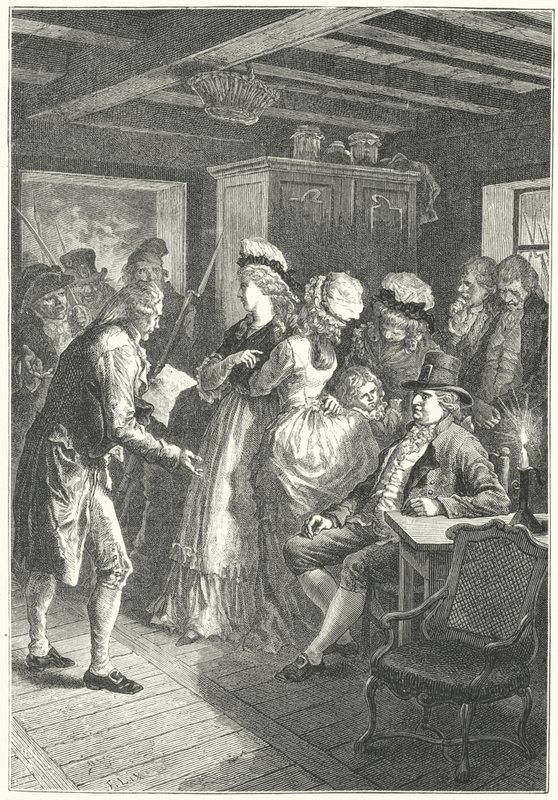 El arresto de Luis XVI y su familia en Varennes de Frederic Theodore (after) Lix