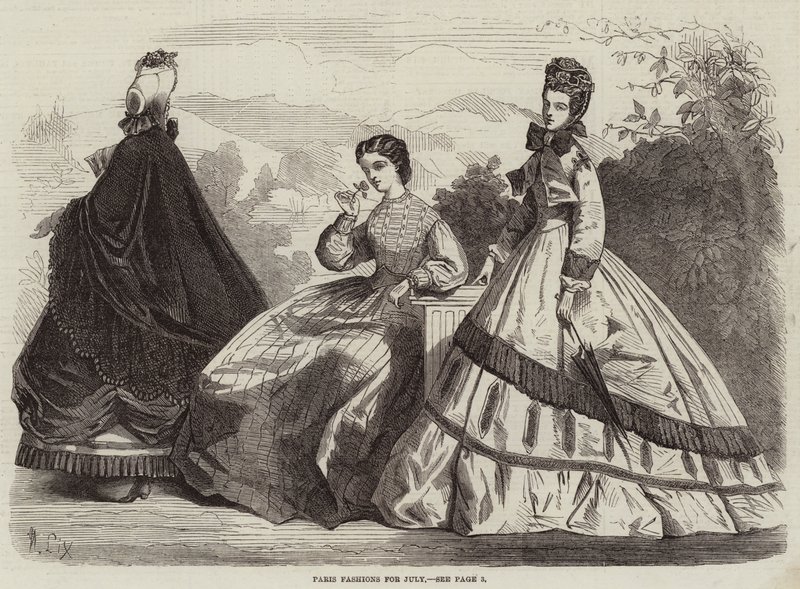 Moda de París para Julio de Frederic Theodore Lix
