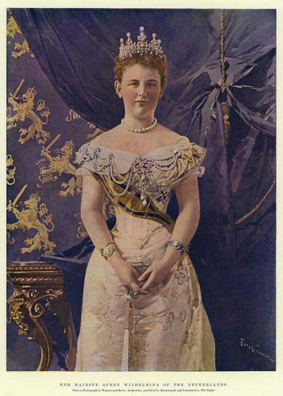 Su Majestad la Reina Guillermina de los Países Bajos de Frederic de Haenen