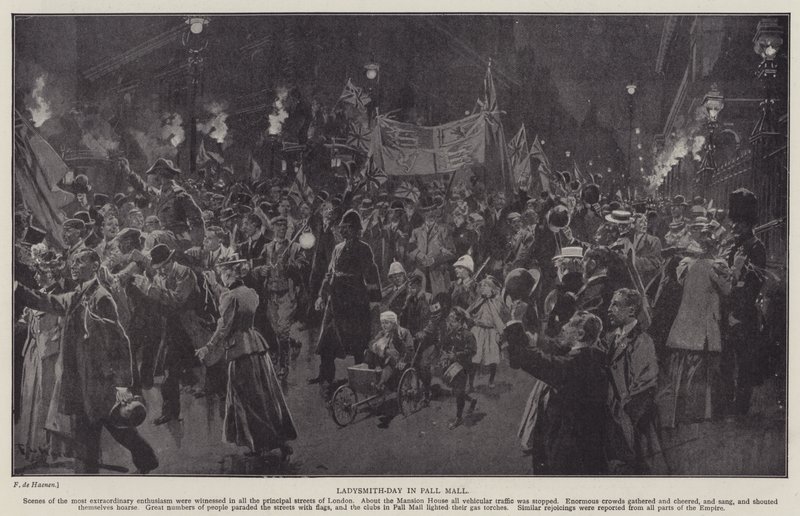 Día de Ladysmith en Pall Mall de Frederic de Haenen