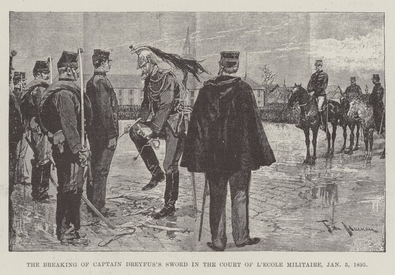 La Rotura de la Espada del Capitán Dreyfus en el Patio de L