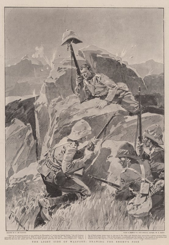 El Lado Ligero de la Guerra, atrayendo el Fuego del Enemigo de Frederic de Haenen