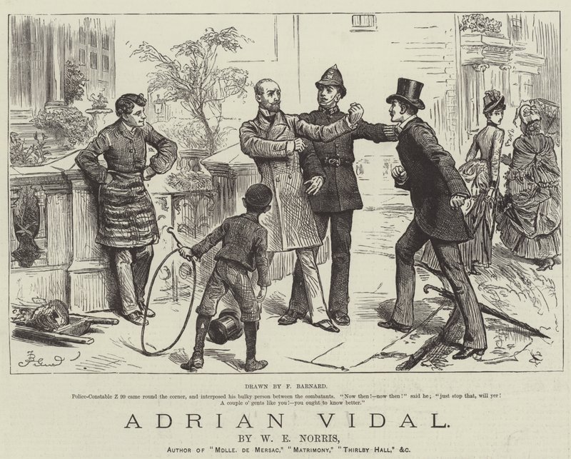 Adrian Vidal, por W E Norris de Frederick Barnard