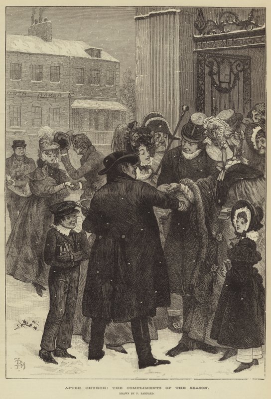 Después de la iglesia, los cumplidos de la temporada de Frederick Barnard