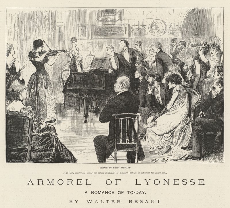 Armorel de Lyonesse, un romance de hoy, por Walter Besant de Frederick Barnard