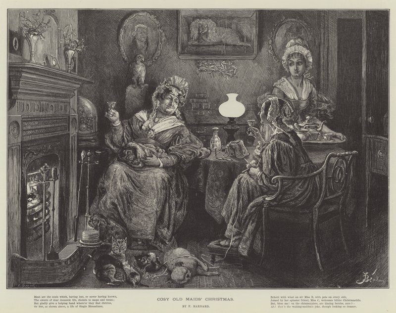 Navidad de Viejas Solteronas de Frederick Barnard