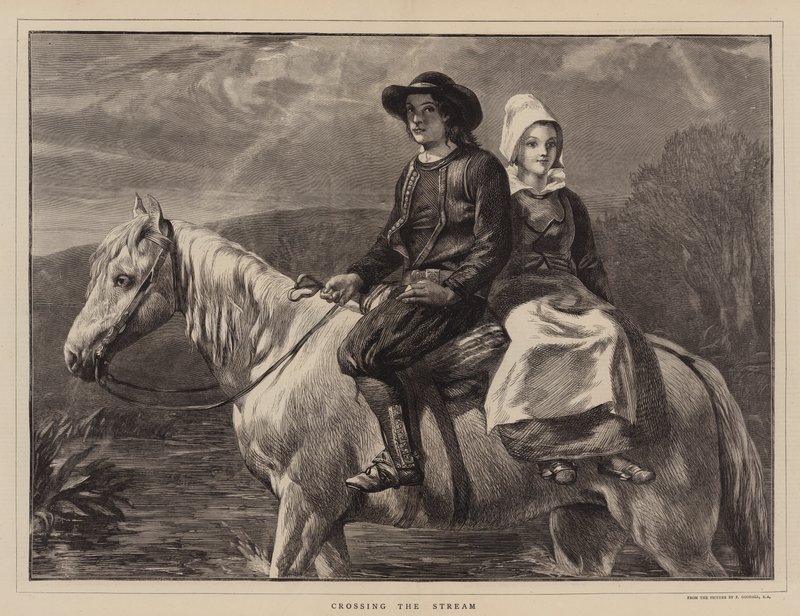 Cruzando el arroyo de Frederick Goodall