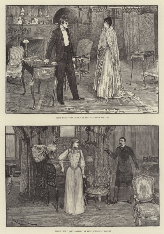 Artes escénicas en Londres de Frederick Pegram