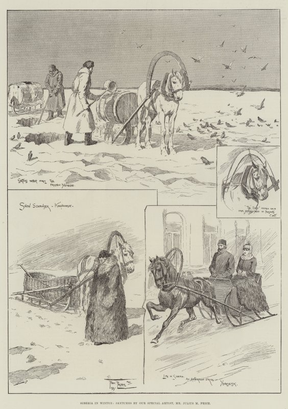 Siberia en invierno de Frederick Pegram