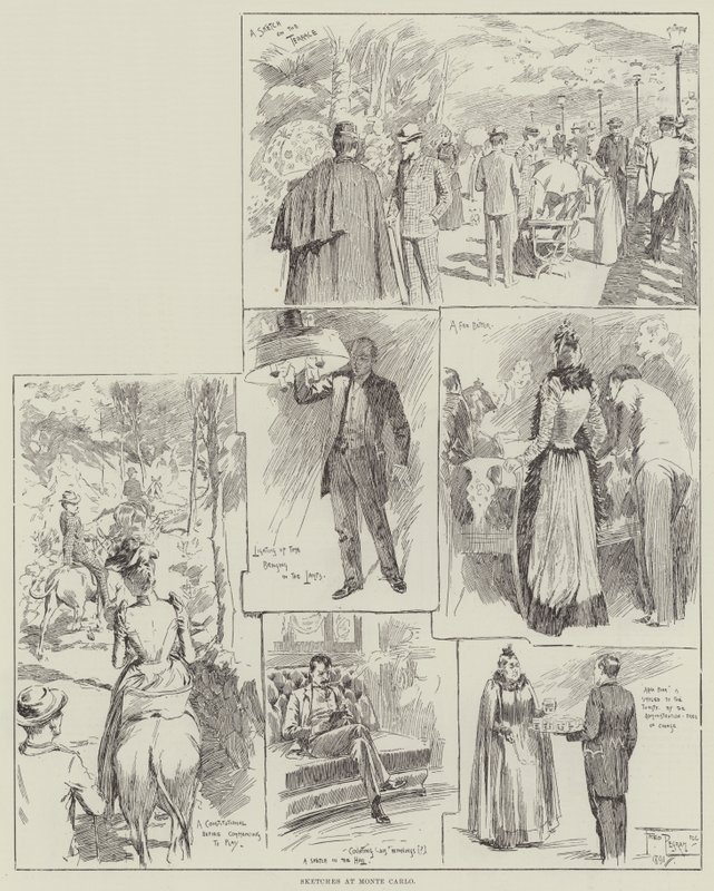Bocetos en Monte Carlo de Frederick Pegram