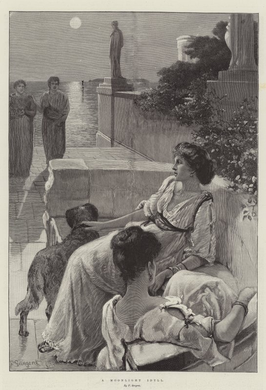 Un idilio a la luz de la luna de Frederick Sargent