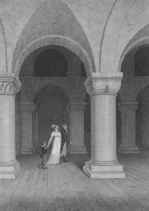 La capilla en la Torre, ahora llamada la Oficina de Registro, Londres de Frederick (after) Nash