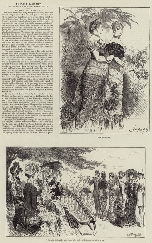 Gente que he conocido, la chaperona de Frederick Barnard