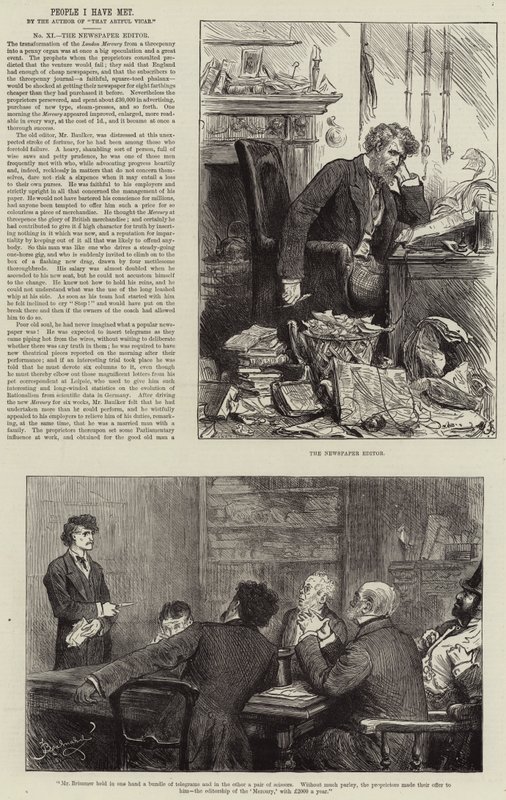 Personas que he conocido, el editor de periódicos de Frederick Barnard
